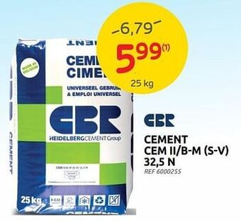 Brico Cement cem ii-b-m s-v 32,5 n aanbieding