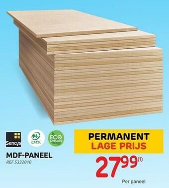 Brico Mdf-paneel aanbieding