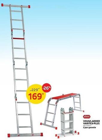 Brico Vouwladder varitex-plus aanbieding