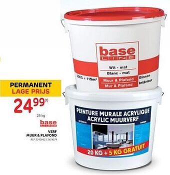 Brico Verf muur + plafond aanbieding