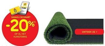Brico -20% op al het kunstgras aanbieding