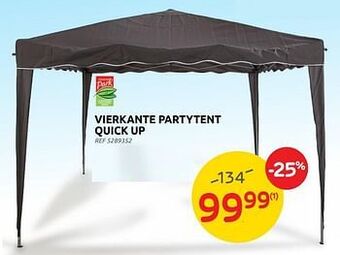 Brico Vierkante partytent quick up aanbieding