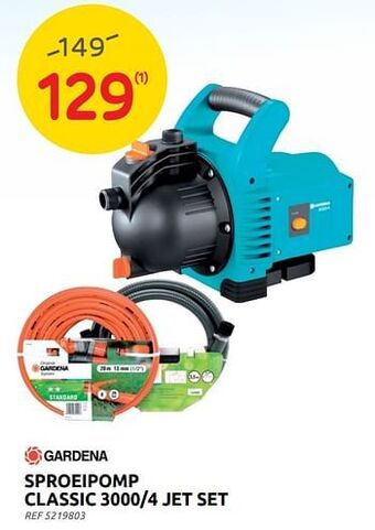 Brico Gardena sproeipomp classic 3000-4 jet set aanbieding