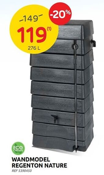 Brico Wandmodel regenton nature aanbieding