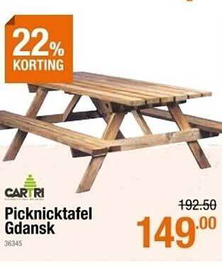Cevo Picknicktafel Gdansk aanbieding