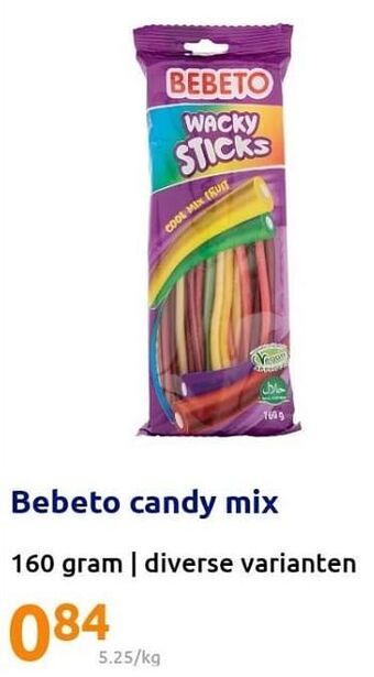 Action Bebeto candy mix aanbieding