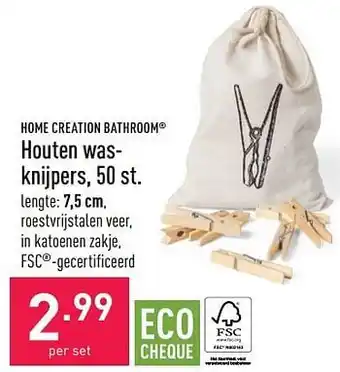 ALDI Houten wasknijpers aanbieding