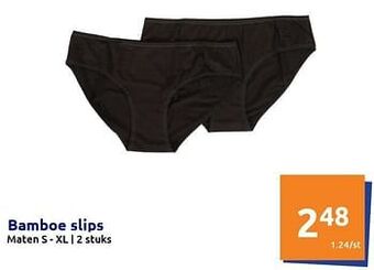 Action Bamboe slips aanbieding