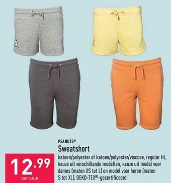 ALDI Sweatshort aanbieding