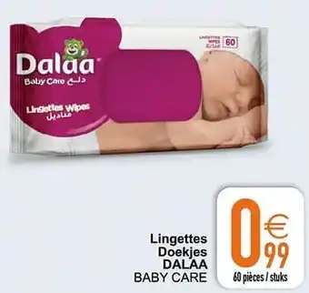 Cora Lingettes doekjes dalaa baby care aanbieding