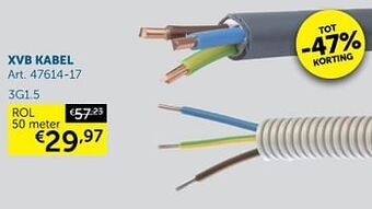 Zelfbouwmarkt Xvb kabel aanbieding