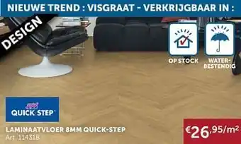 Laminaatvloer 8mm quick-step