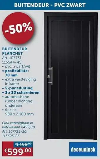 Zelfbouwmarkt Buitendeur planchet aanbieding