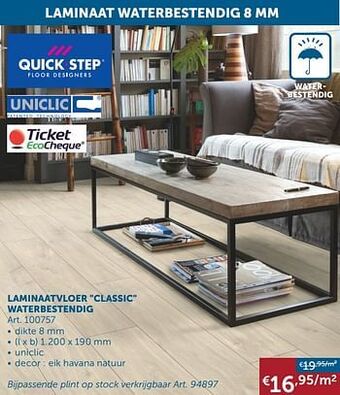 Zelfbouwmarkt Laminaatvloer classic waterbestendig aanbieding