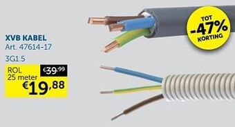 Zelfbouwmarkt Xvb kabel aanbieding