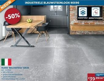 Zelfbouwmarkt Vloer belchateau grijs aanbieding