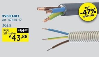 Zelfbouwmarkt Xvb kabel aanbieding