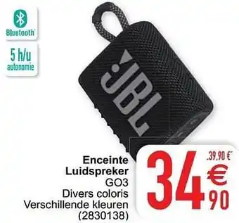 Cora Jbl enceinte luidspreker go3 aanbieding