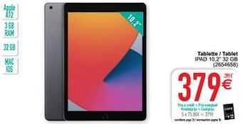 Cora Apple tablette - tablet ipad 10,2`` 32 gb aanbieding