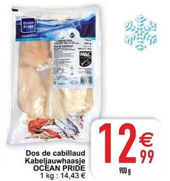 Cora Dos de cabillaud kabeljauwhaasje ocean pride aanbieding