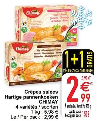 Cora Crêpes salées hartige pannenkoeken chimay aanbieding