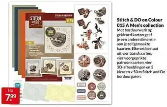 Boekenvoordeel Stitch + do on colour 015 a men`s collection aanbieding