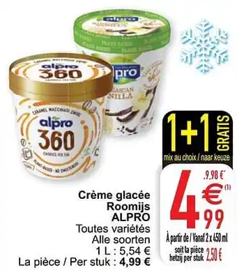 Cora Crème glacée roomijs alpro aanbieding