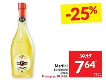 Intermarché Martini schuimwijn limoni aanbieding
