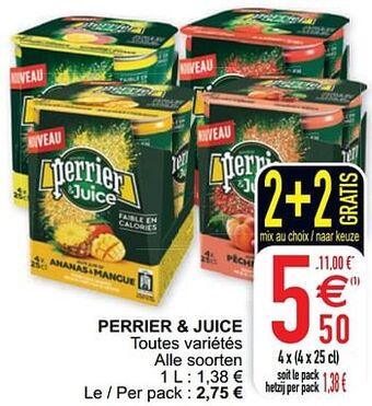 Perrier + juice