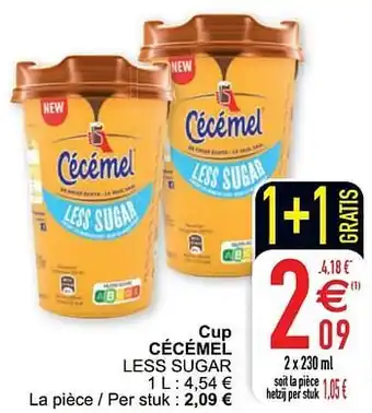 Cora Cup cécémel less sugar aanbieding