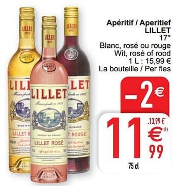 Cora Apéritif - aperitief lillet aanbieding