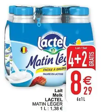 Cora Lait melk lactel matin léger aanbieding
