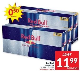 Intermarché Red bull energiedrank aanbieding