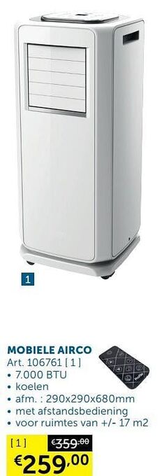 Zelfbouwmarkt Profile mobiele airco aanbieding
