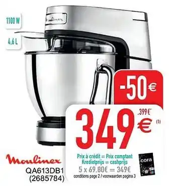 Cora Moulinex qa613db1 aanbieding