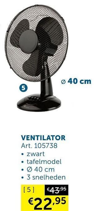 Zelfbouwmarkt Ventilator aanbieding