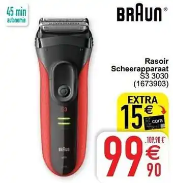 Braun rasoir scheerapparaat s3 3030