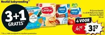 Kruidvat Nestlé babyvoeding naturnes appel banaan aardbei aanbieding