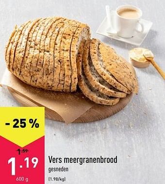 ALDI Vers meergranenbrood aanbieding