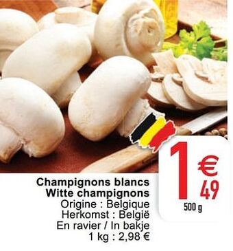 Cora Champignons blancs witte champignons aanbieding
