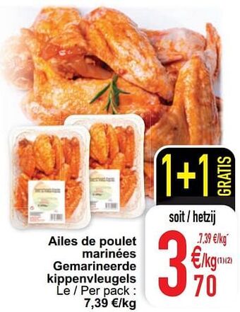 Cora Ailes de poulet marinées gemarineerde kippenvleugels aanbieding