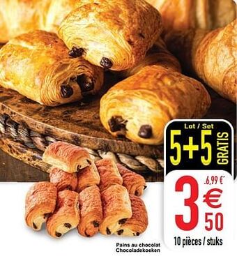 Cora Pains au chocolat chocoladekoeken aanbieding