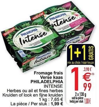 Cora Fromage frais verse kaas philadelphia intense aanbieding
