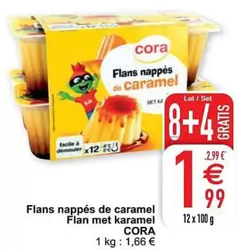 Flans nappés de caramel flan met karamel cora