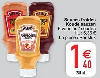 Cora Sauces froides koude sauzen aanbieding