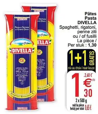 Cora Pâtes pasta divella aanbieding