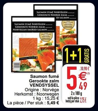 Cora Saumon fumé gerookte zalm vendsyssel aanbieding