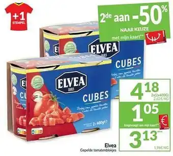 Intermarché Elvea gepelde tomatenblokjes aanbieding