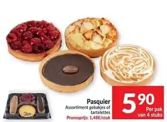 Intermarché Pasquier assortiment gebakies of tartelettes aanbieding
