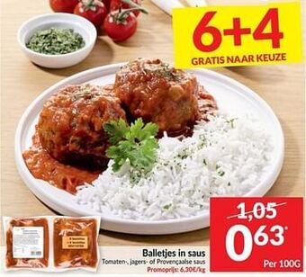 Intermarché Balletjes in saus aanbieding